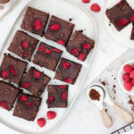 Brownies mit Himbeeren